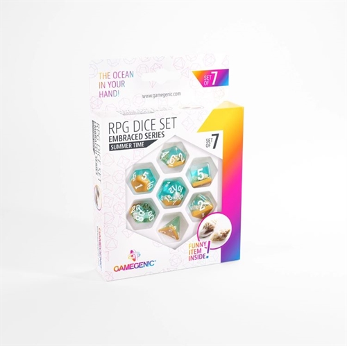 Summer Time Embraced Series Dice Set - Roleplay Dice - Gamegenic